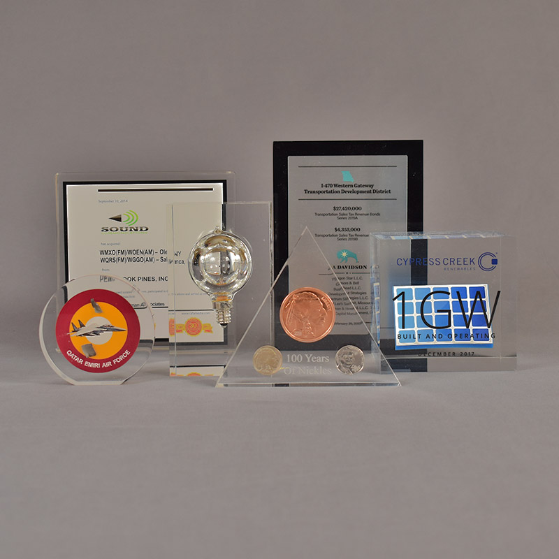 Grouping of Array™ Acrylic Embedments